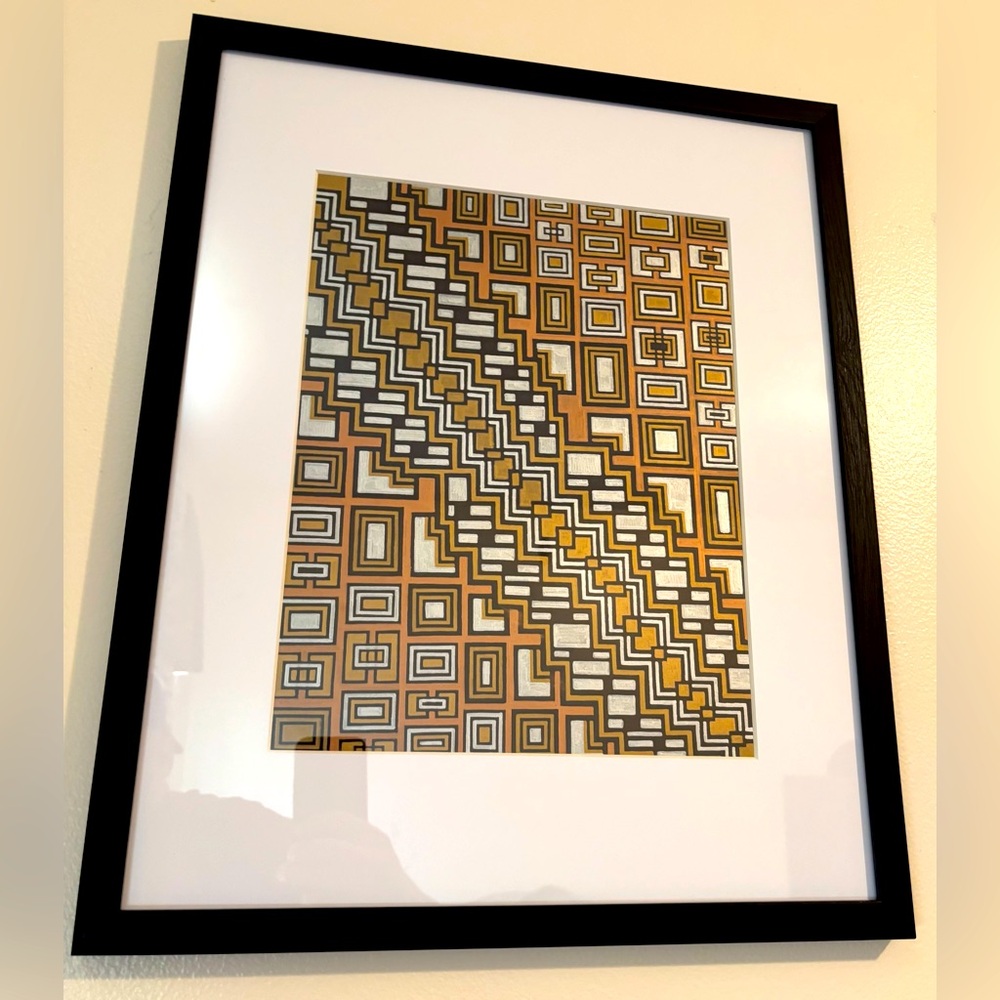 NEW Original Abstract Art Print in Black Frame

20x16 Frame, 14x11 Print